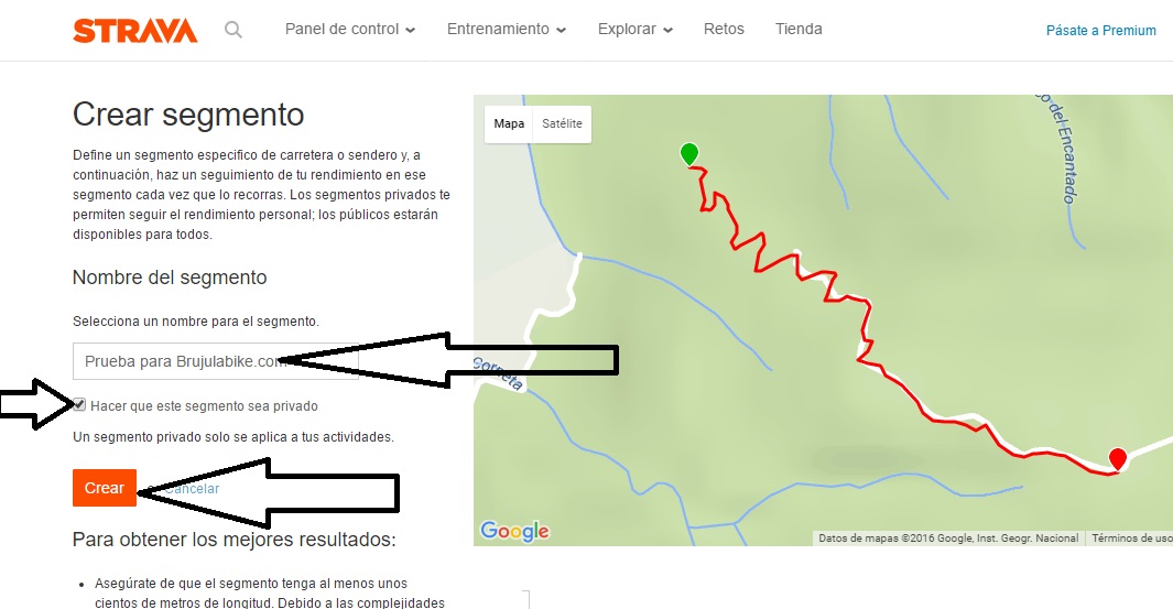 Cómo crear segmentos Strava en 4 pasos