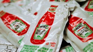 Ketchup sachets are being used as gels and Heinz is already advertising to encourage this