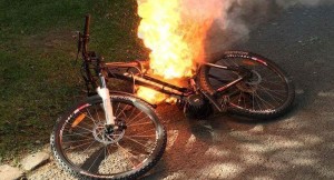 What to do if your electric bike starts to burn
