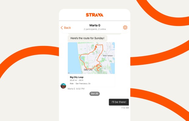 Strava salta de nivel y ahora permite enviar y recibir mensajes