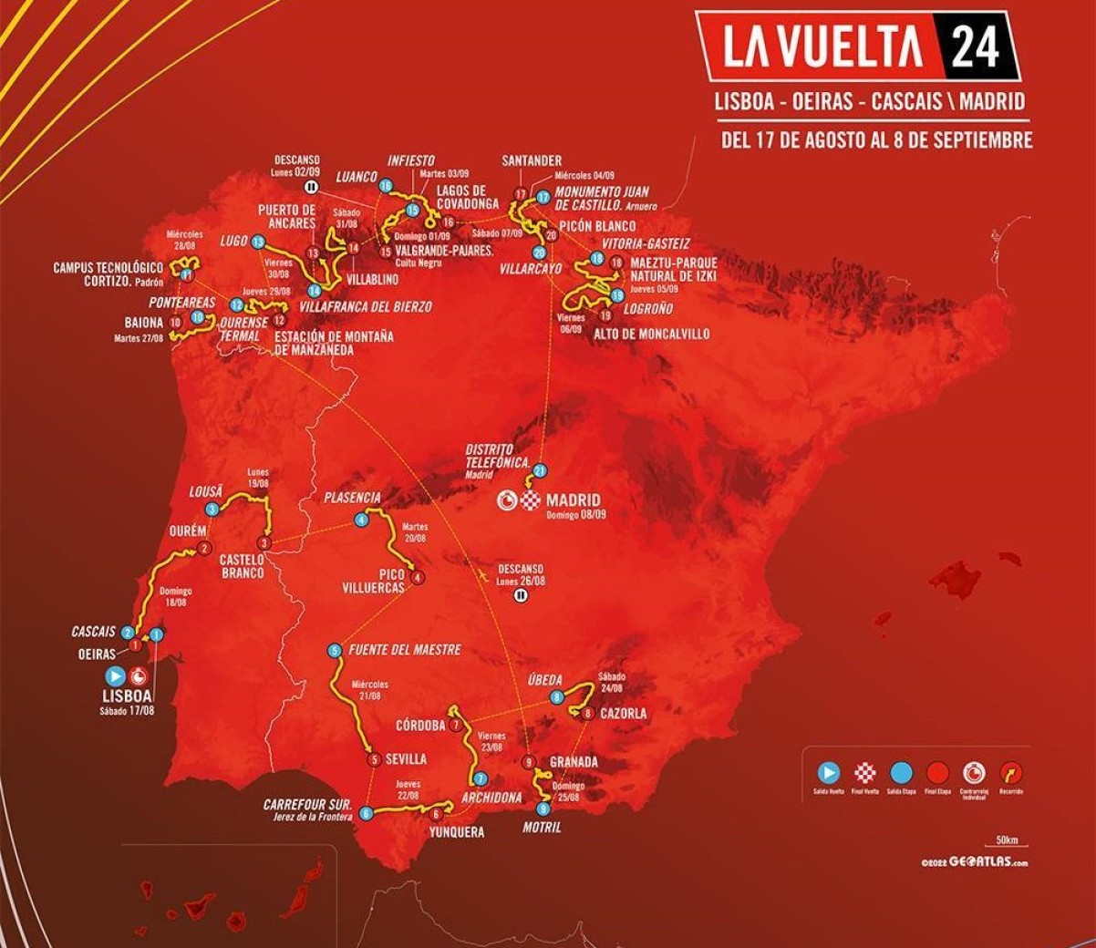 La Vuelta a España 2024 será épica etapas y perfiles