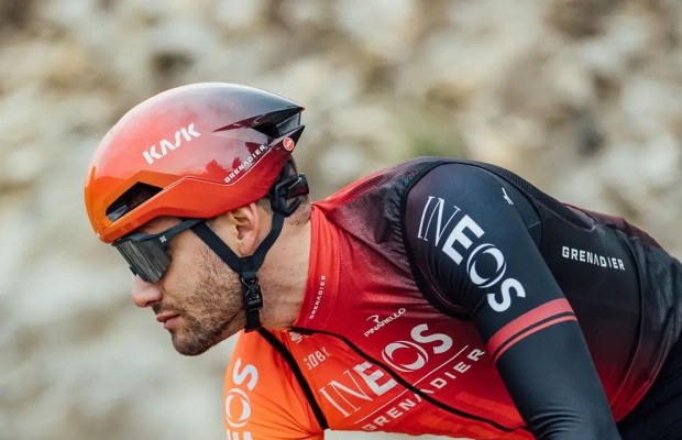 Filippo Ganna filtra un nuevo Kask "atrapaorejas" muy aerodinámico para todos los días
