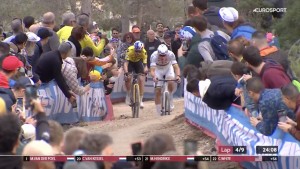 Van Aert gana sin sillín la Copa del Mundo CX de Benidorm 2024