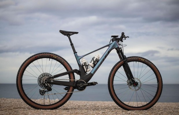 The new Scott Spark of Natalia Fischer with which she has already climbed the podium