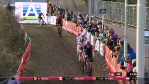 Van der Poel sweats more than usual but wins again at the Hoogerheide World Cup
