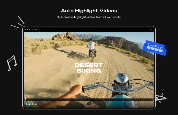 L'application GoPro Quik est maintenant disponible pour MacOS