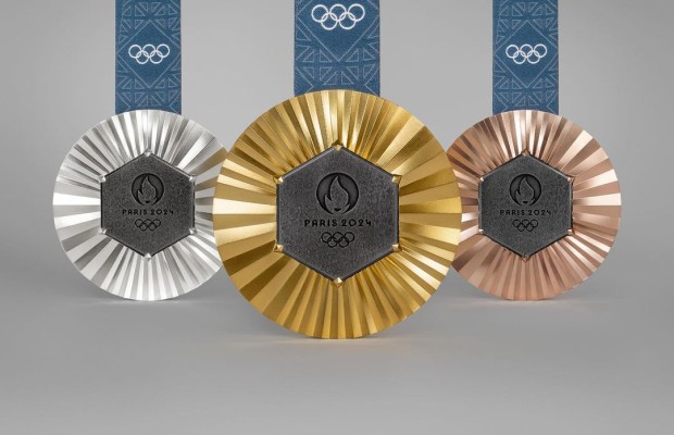 The Olympic medals will have a piece of the Eiffel Tower