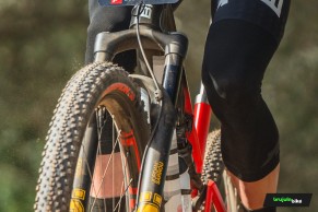 These are the new electronic suspensions from Öhlins for the BMC MTB Team