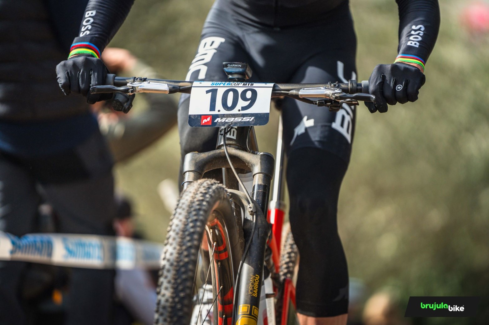 These are the new electronic suspensions from Öhlins for the BMC MTB Team