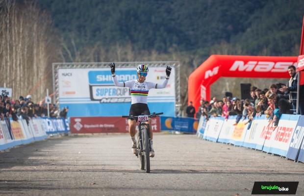 Ferrand-Prevot  domina y también gana en la Shimano Supercup Massi de Banyoles