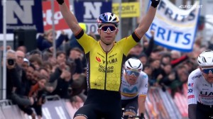 Wout van Aert wins Kuurne-Brussels-Kuurne