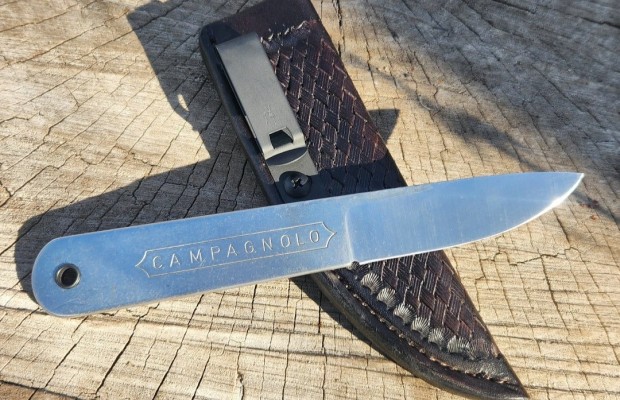 This Campagnolo knife is made from old keys of the brand