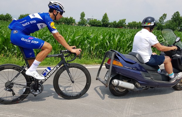 Benefits of training behind a motorcycle