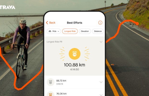 Les "Best Efforts" arrivent au cyclisme sur Strava