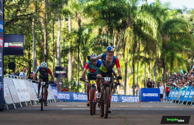 Andreassen ganha o dia em que Koretzky roçou a épica na Copa do Mundo XCO de Araxá