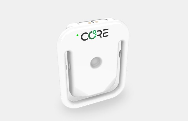 The body temperature sensor that some cyclists in Tokyo are using