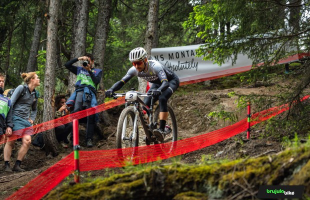 Schurter et Colombo ont concouru avec un prototype de roues à Crans Montana