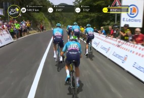 Romain Bardet first leader of the Tour de France 2024 in an agonizing finish