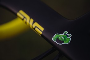 Pogacar's Colnago V4Rs is now dressed in yellow