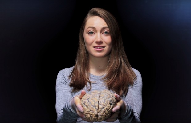 Kate Courtney promotes the danger of concussion