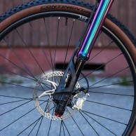 A Cannondale Scalpel with Lefty rainbow and lightweight