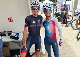 Pidcock's Pinarello swaps the rainbow for the United Kingdom flag at the Olympics