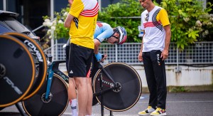 Van Aert will compete in the time trial of the Paris 2024 Olympics on a bike with both disc wheels