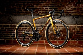Golden arrives at the bicycles of Olympic champions