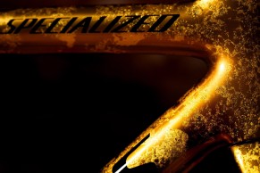 Golden arrives at the bicycles of Olympic champions