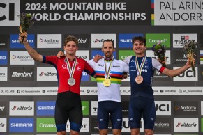 Jerome Gilloux and Sofia Wiedenroth win the E-MTB World Championship 2024