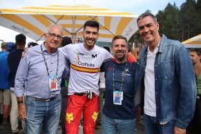 Pedro Sánchez acude al Mundial MTB de Andorra