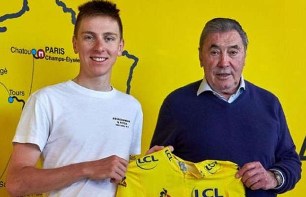 Eddy Merckx backtracked after saying that Pogacar was already above him