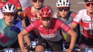 Sina Frei wins the Short Track of the Mont-Sainte-Anne World Cup