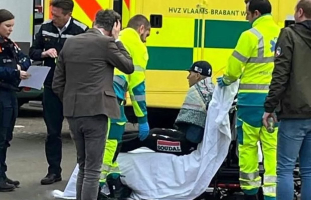 Evenepoel suffers a hard training accident and could suffer a fractured collarbone