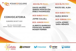 Los 11 de la selección para el Campeonato Europeo XCO 2020