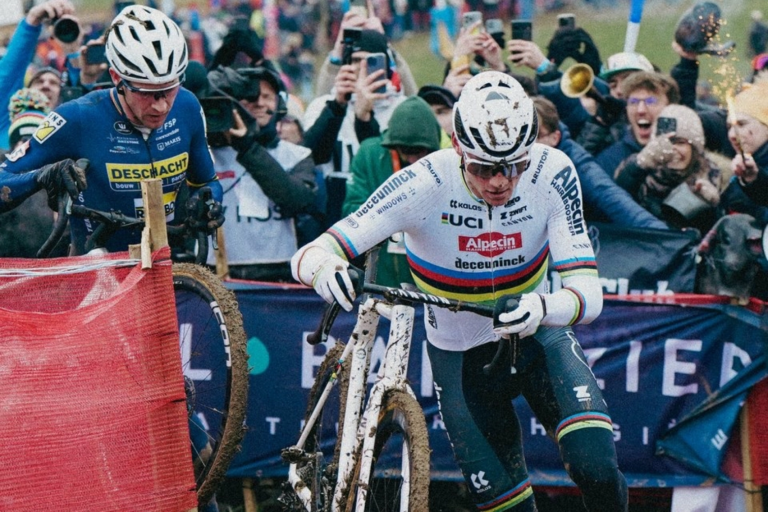 Mathieu van der Poel dominates the mud and cold of the Besançon World Cup