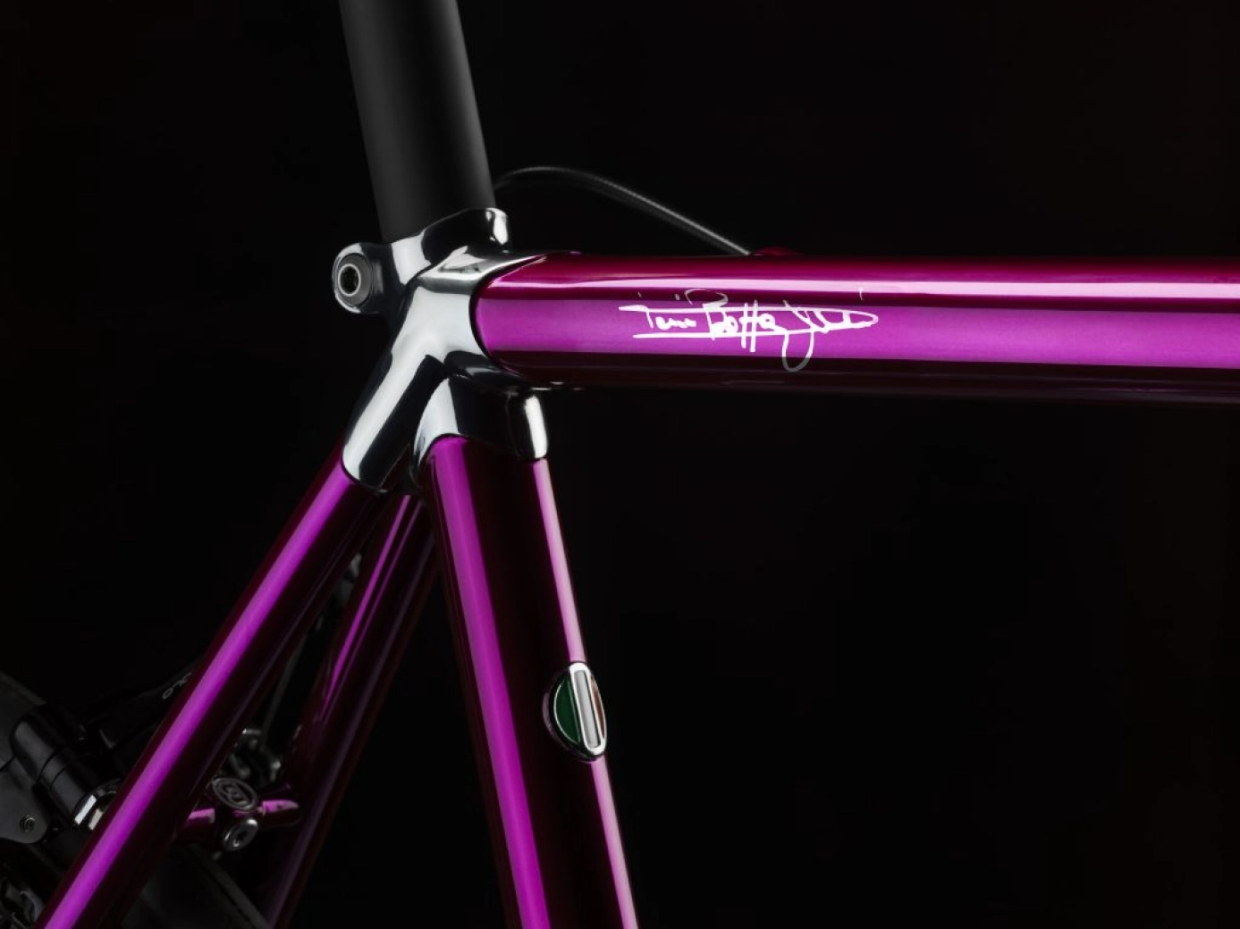 Steel and rim brakes for this new and exclusive Officina Battaglin 1984