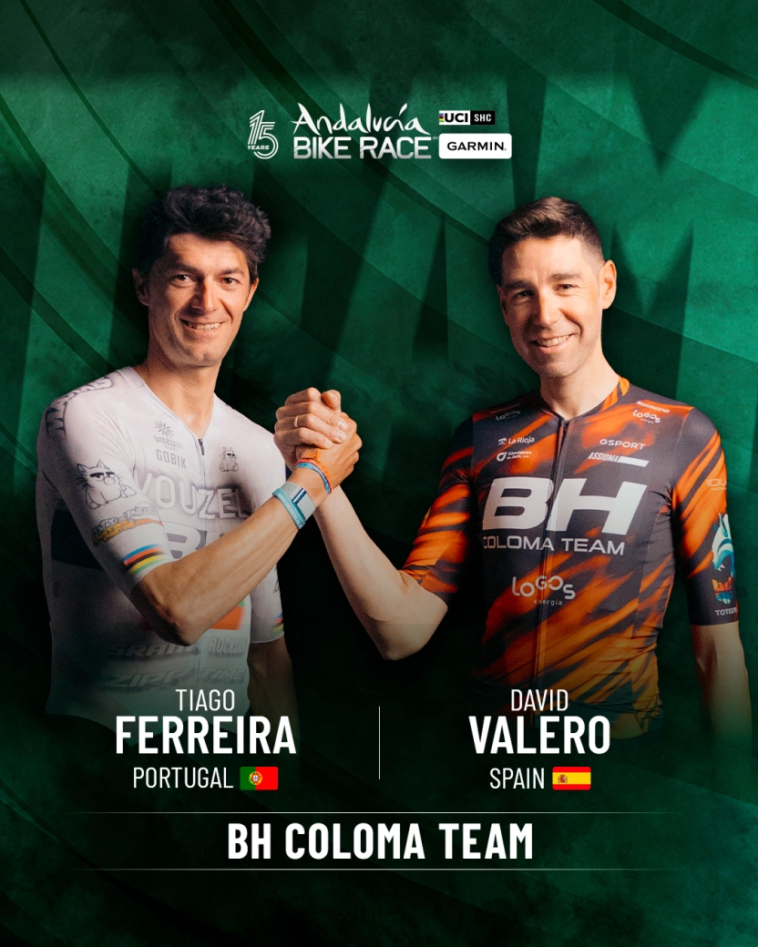David Valero and Tiago Ferreira will team up for the Andalucía Bike Race 2025