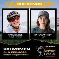 Candice Lill and Kate Courtney will be partners in Tankwa Trek Fields 2025