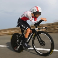 This giant Ekoi time trial helmet has been designed by AI