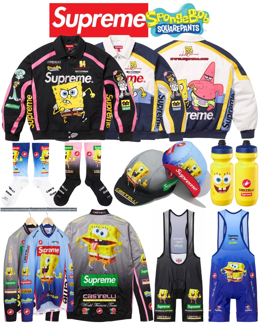 Bob Esponja, Supreme y Castelli traen la colección ciclista más loca del año