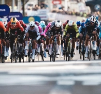 Søren Wærenskjold wins the sprint at Omloop Het Nieuwsblad in which Van Aert finishes outside the top 10