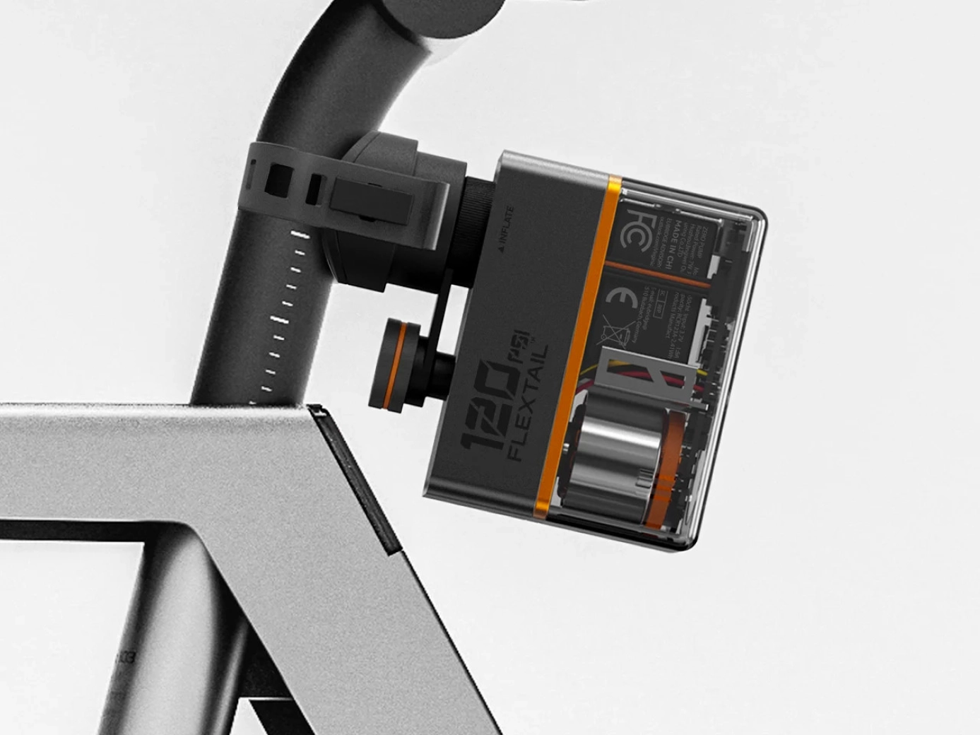 This rear light is also a mini electric pump