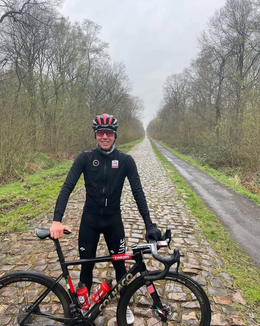 Pogacar is already collecting KOM for Paris-Roubaix