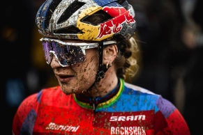 Why do most cyclists wear their glasses outside their helmets?