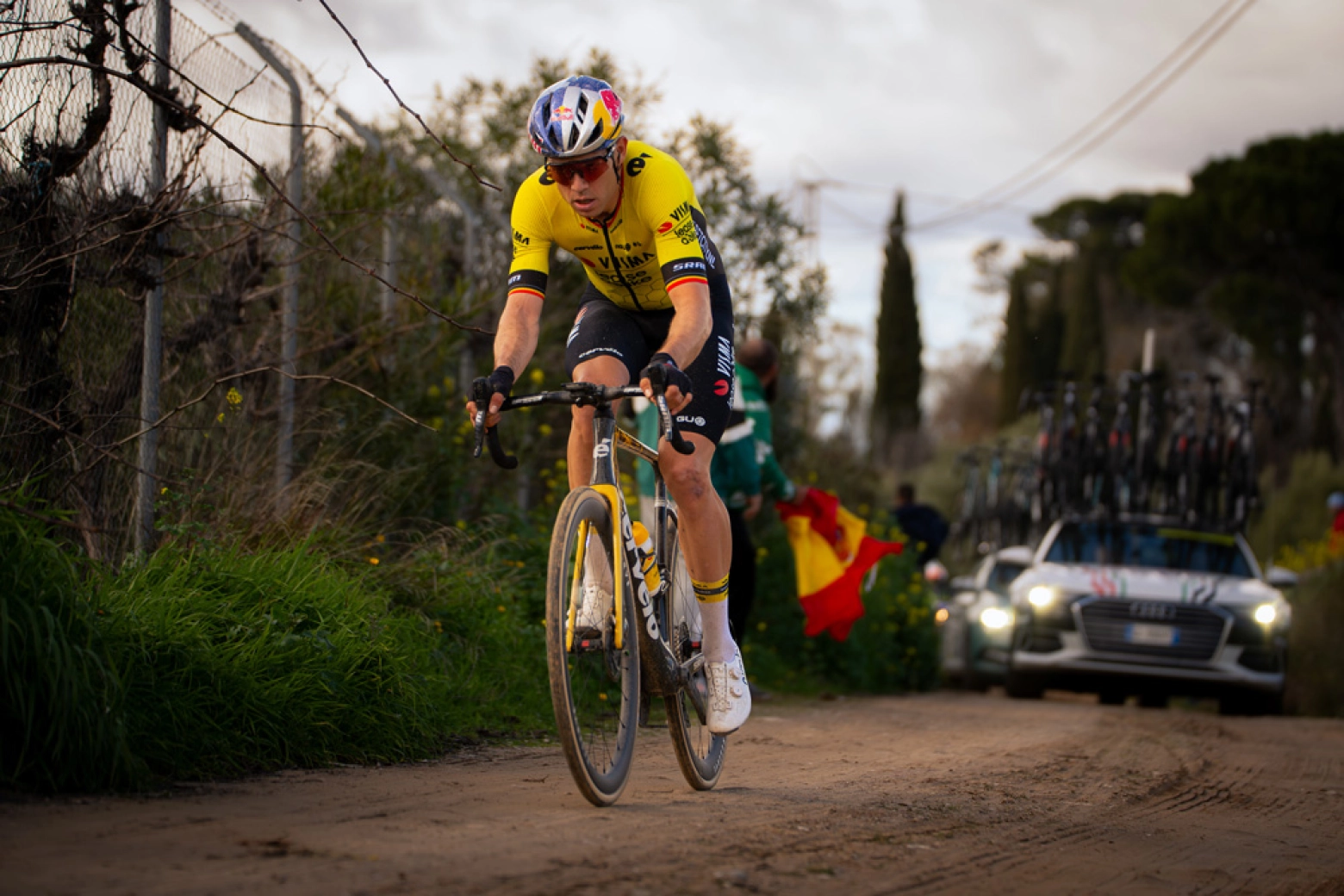 What is happening to Wout van Aert?