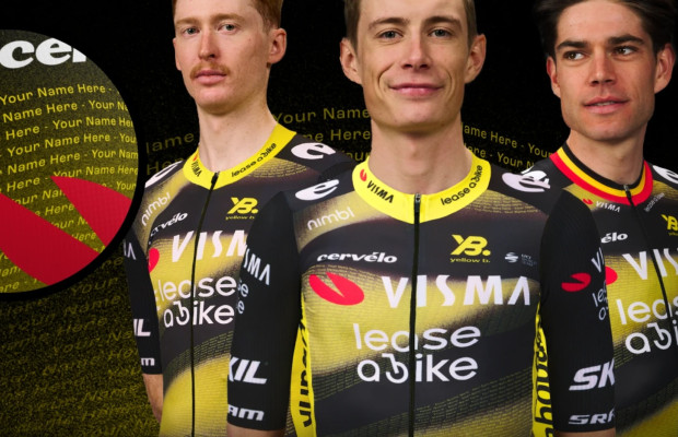 Pon tu nombre en el maillot oficial que el Visma llevará en el Tour 2025
