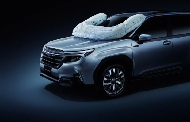 Subaru présente le premier airbag extérieur pour les cyclistes