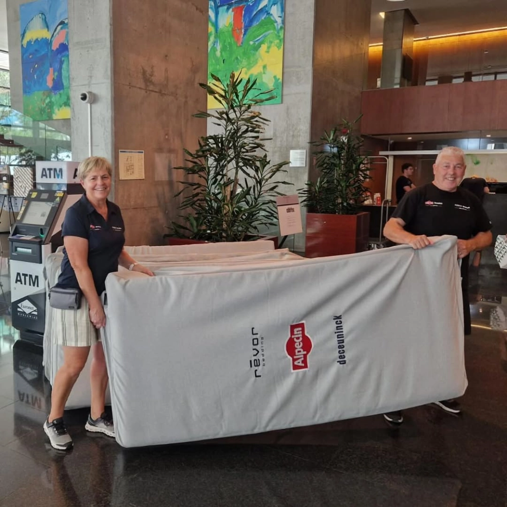 Each Alpecin cyclist will sleep on their own mattress and pillow at each stage of the Giro