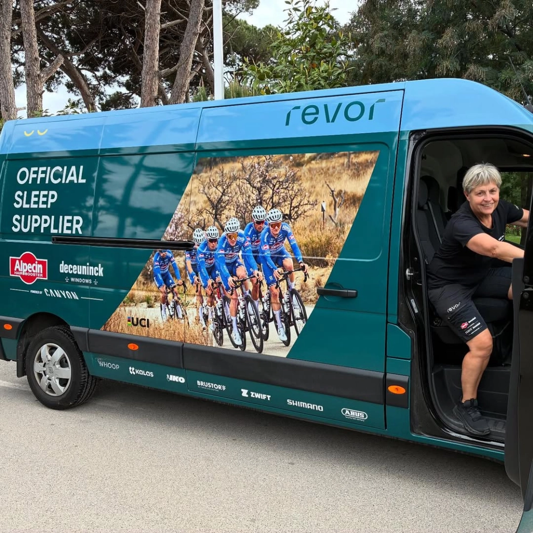 Each Alpecin cyclist will sleep on their own mattress and pillow at each stage of the Giro